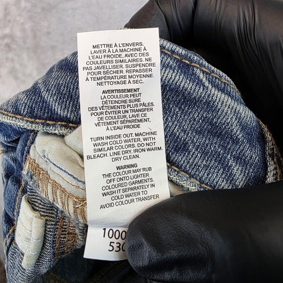 Garage Denim Shorts Womens 26 Blue Festival Distressed Cutoff Raw Hem Frayed - Picture 11 of 11